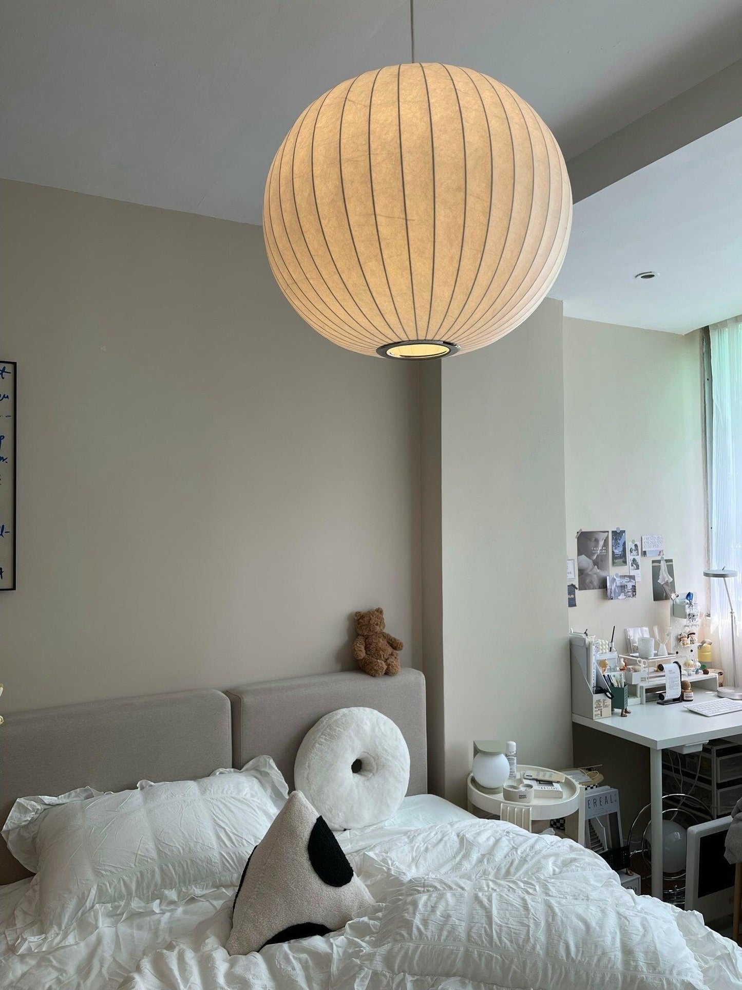 Bubble Mulberry Silk Pendant Lamp