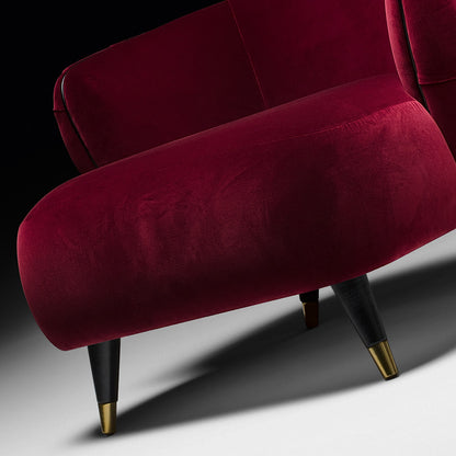 Button Upholstered Designer Velvet Tub chair