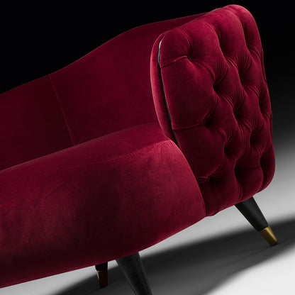 Button Upholstered Designer Velvet Tub chair