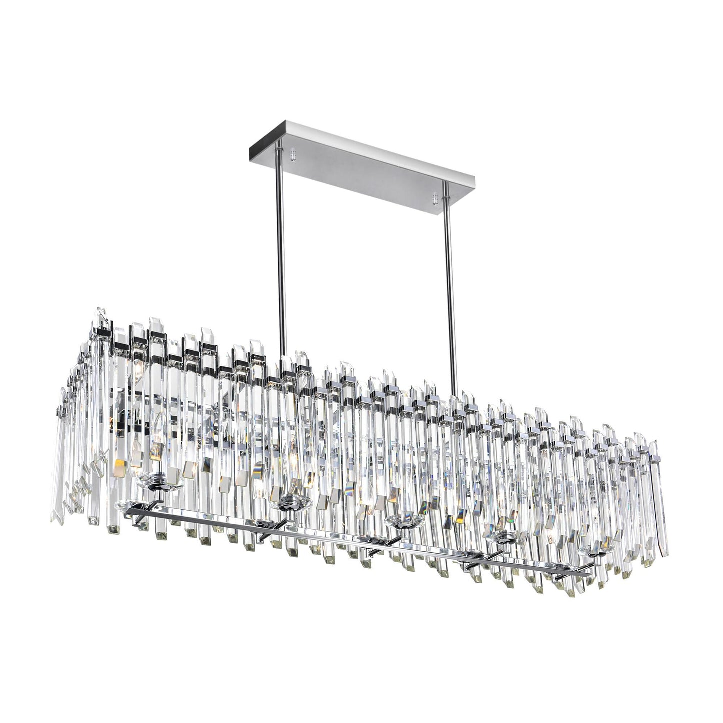 Cwi Lighting Henrietta 47 Inch 10 Light Linear Suspension Light Cp739558