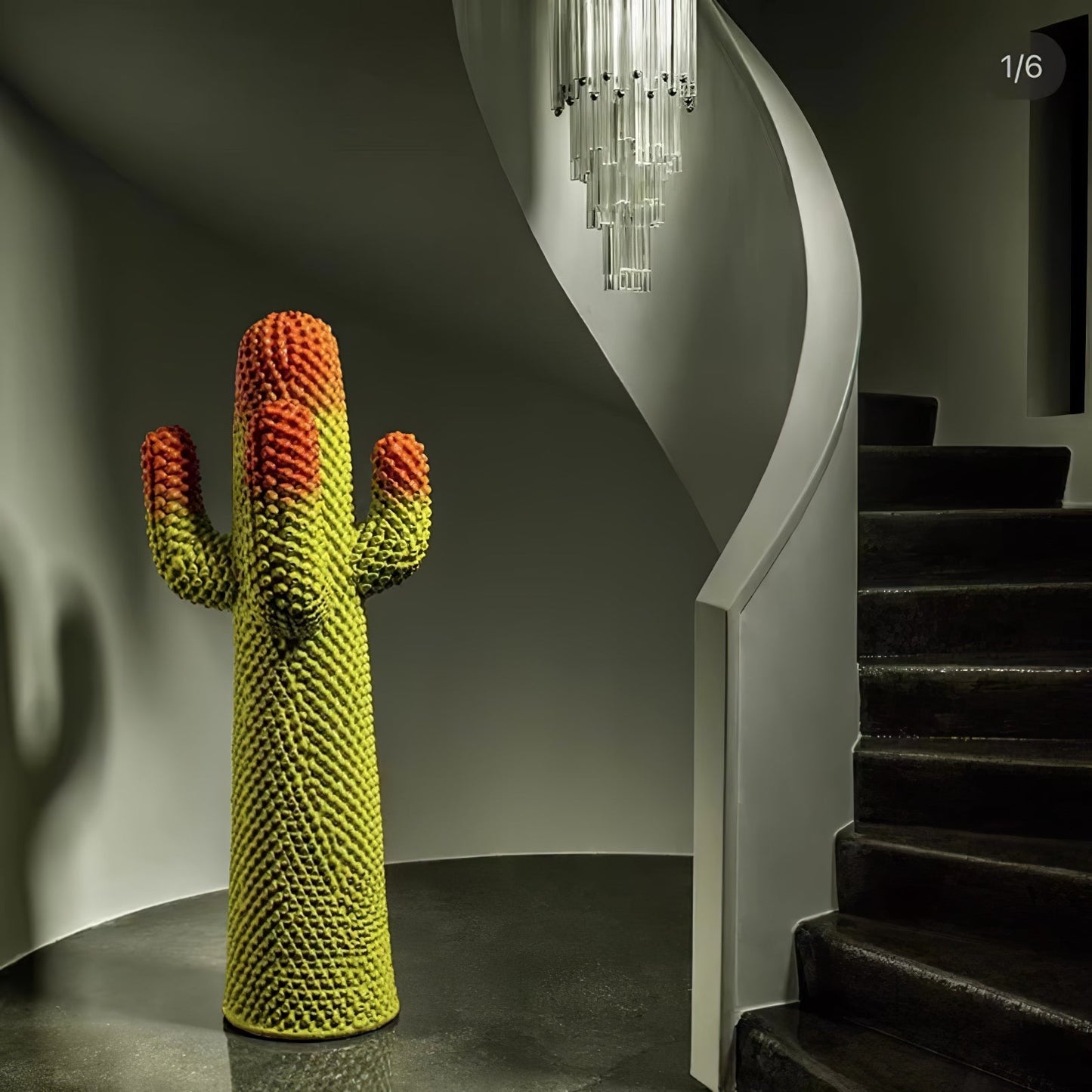 Mello Sculptural Portable lamp Cactus Coat Rack