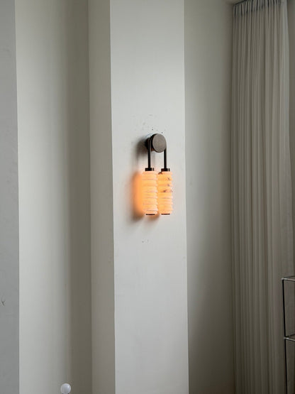 Calla Ribbed Alabaster Sconce