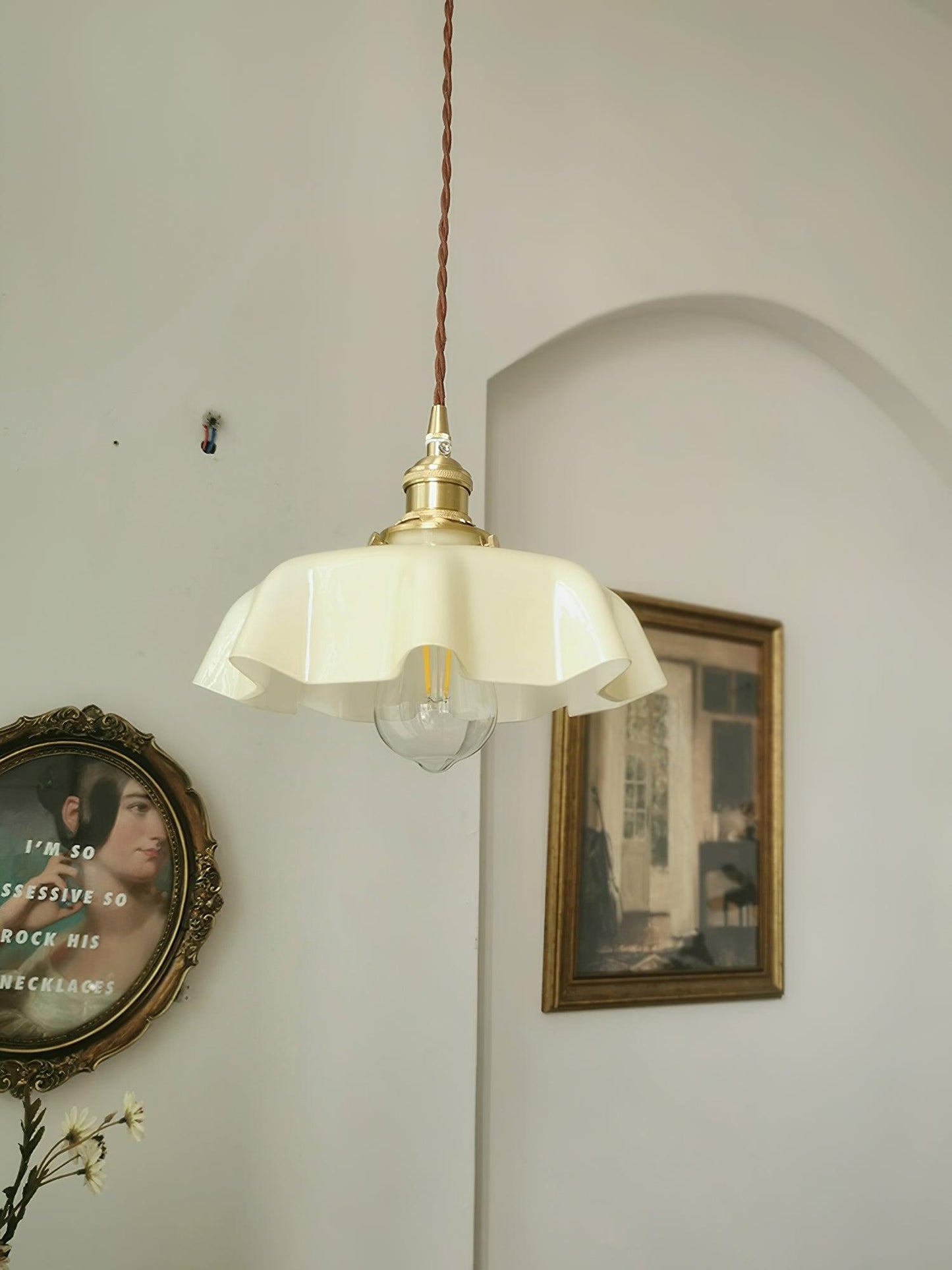 French Flower Droplight Pendant Light