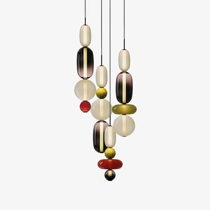 Candied Glass Combo Pendant Light