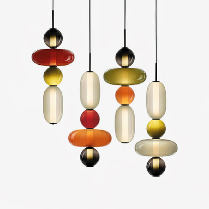 Candied Glass Combo Pendant Light