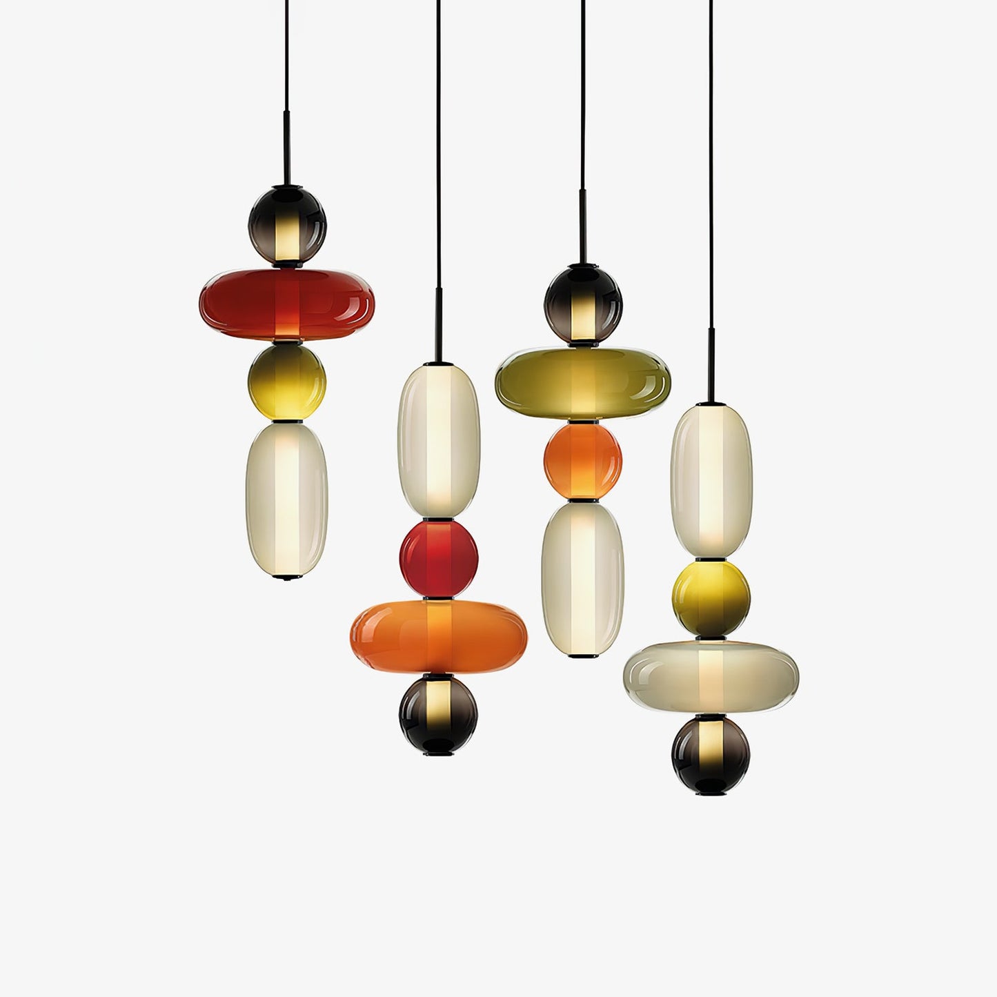 Candied Glass Combo Pendant Light