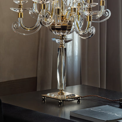 Candle Chandelier Style Table Lamp