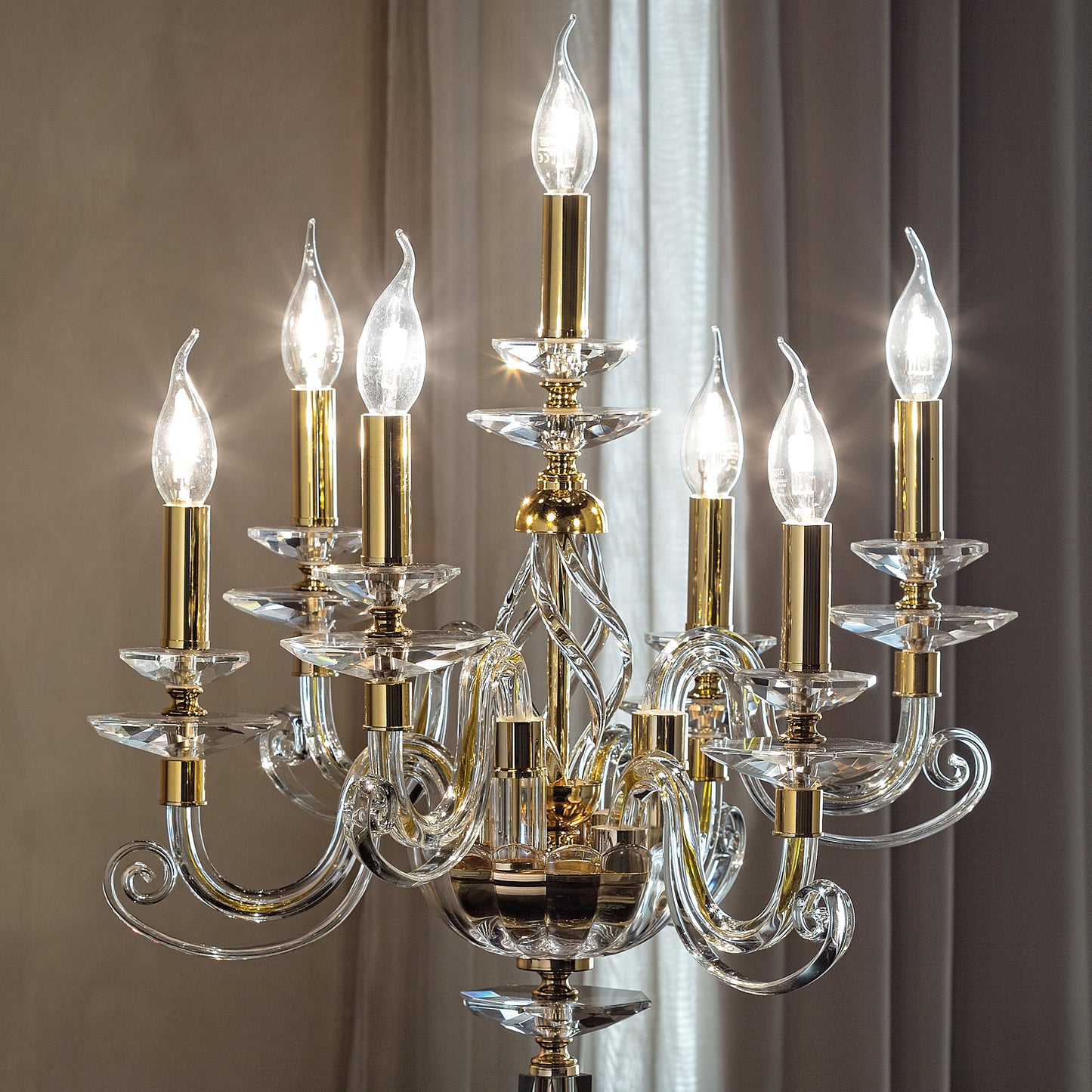 Candle Chandelier Style Table Lamp
