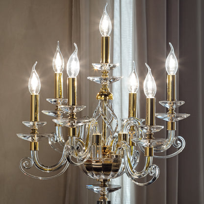 Candle Chandelier Style Table Lamp