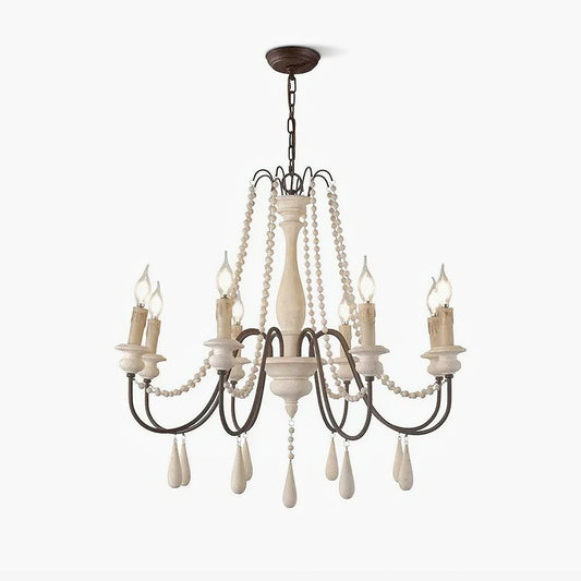 Candle Style Beaded Chandelier