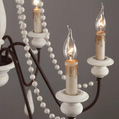 Candle Style Beaded Chandelier