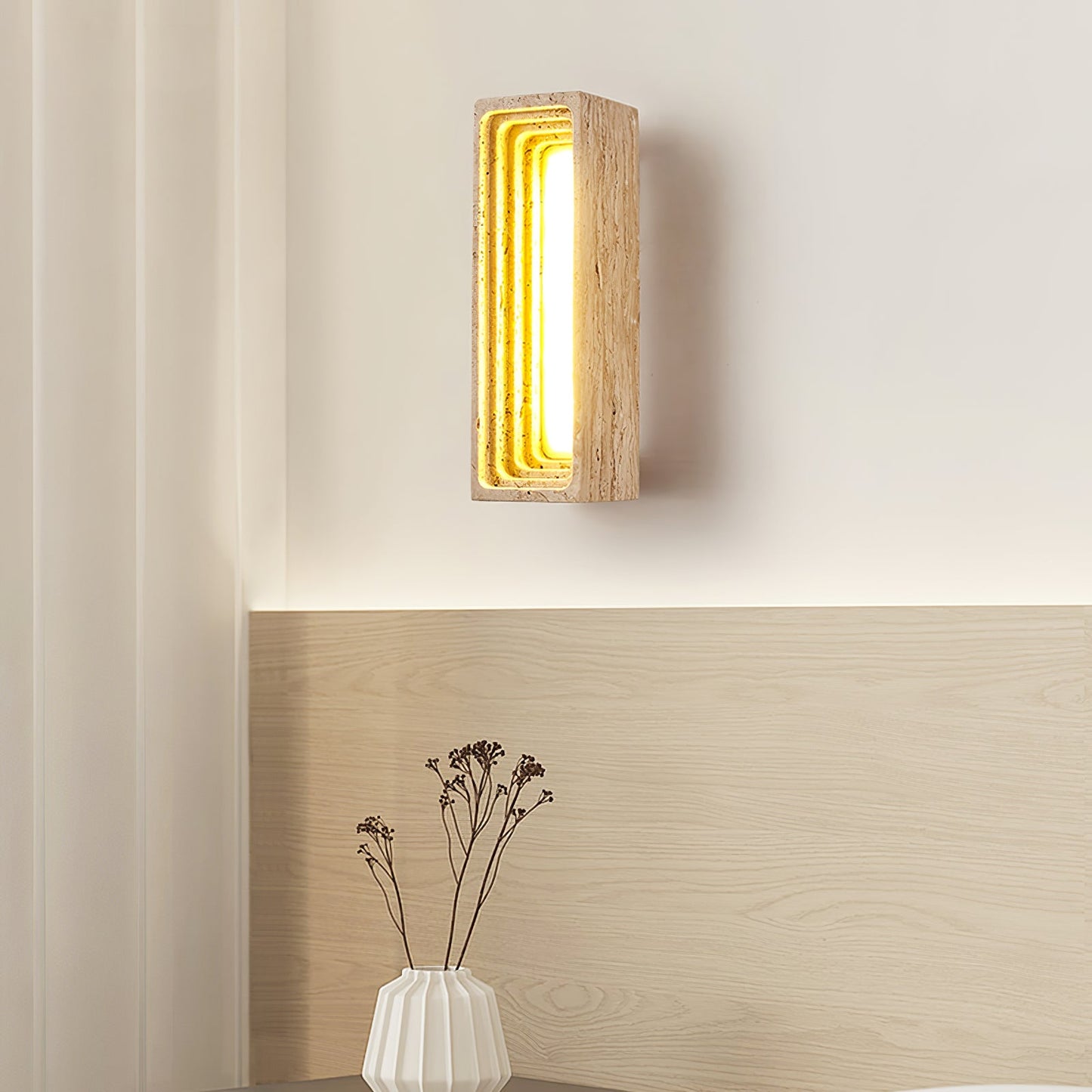 Canyon Travertine Wall Sconce