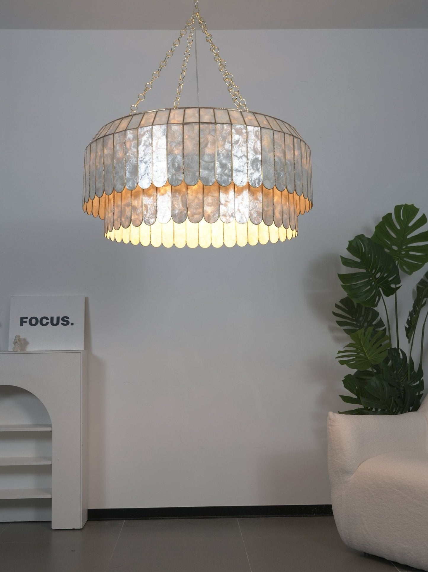 Capiz Aurelia Chandelier