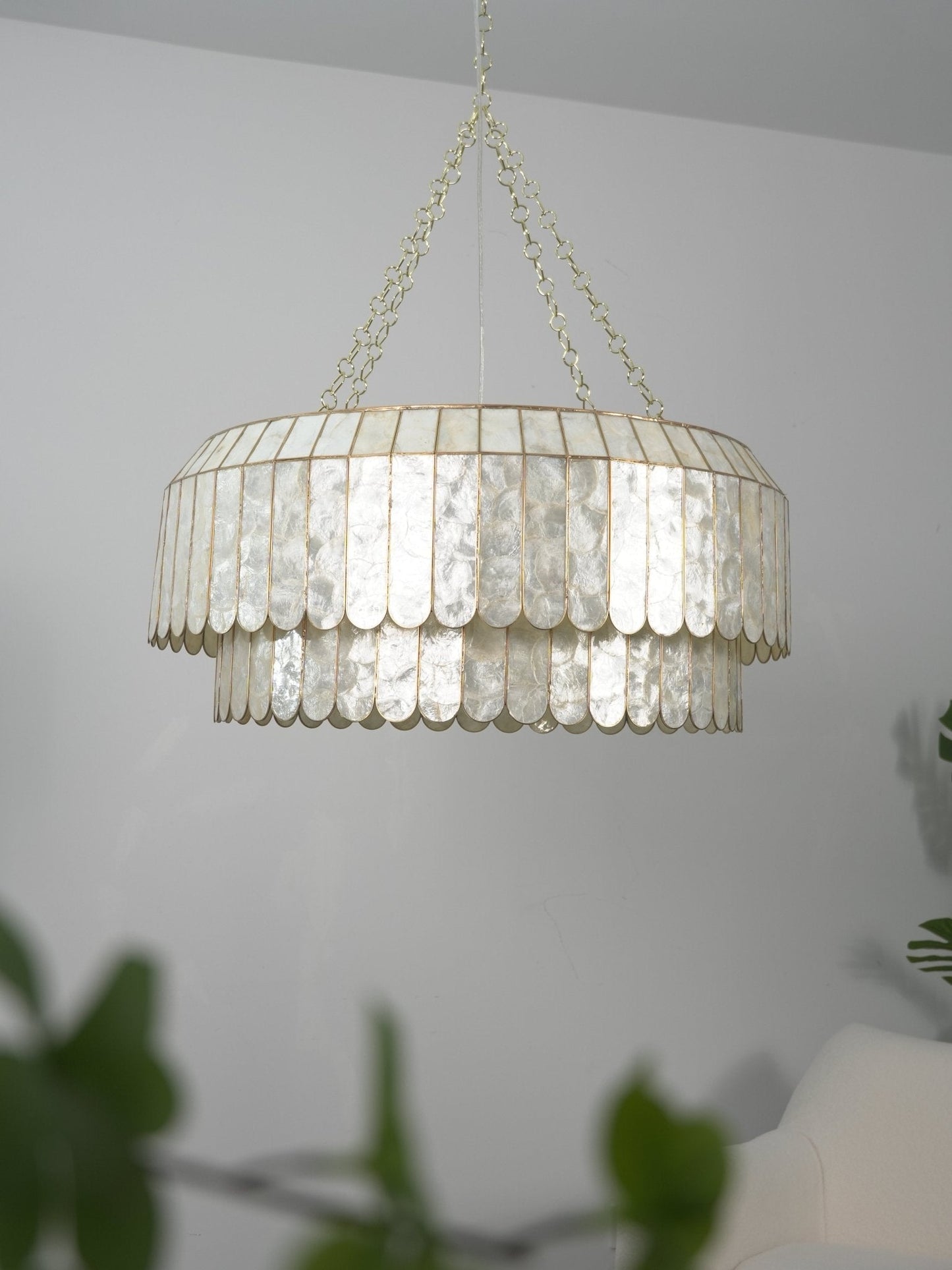 Capiz Aurelia Chandelier
