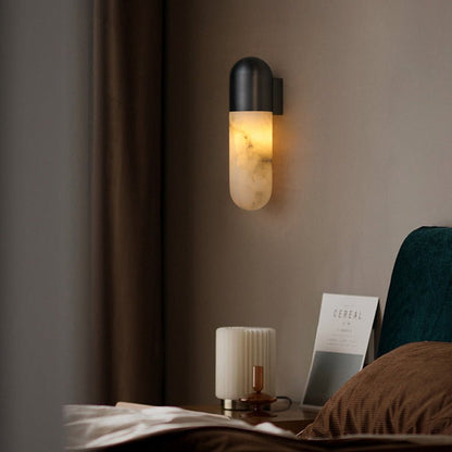 Capsule Alabaster Sconce