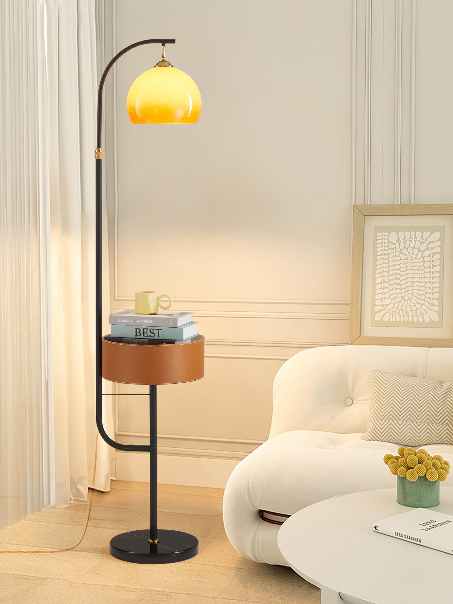 Caramel Arch Floor Lamp