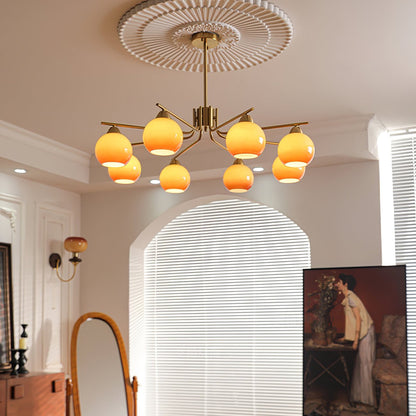 Caramel Sphere Chandelier