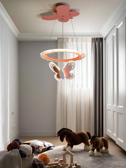 Cartoon Butterfly Acrylic Pendant Lamp