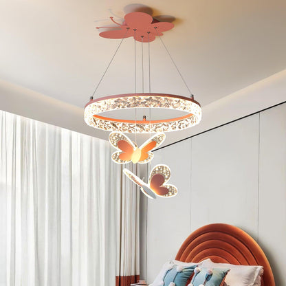 Cartoon Butterfly Acrylic Pendant Lamp