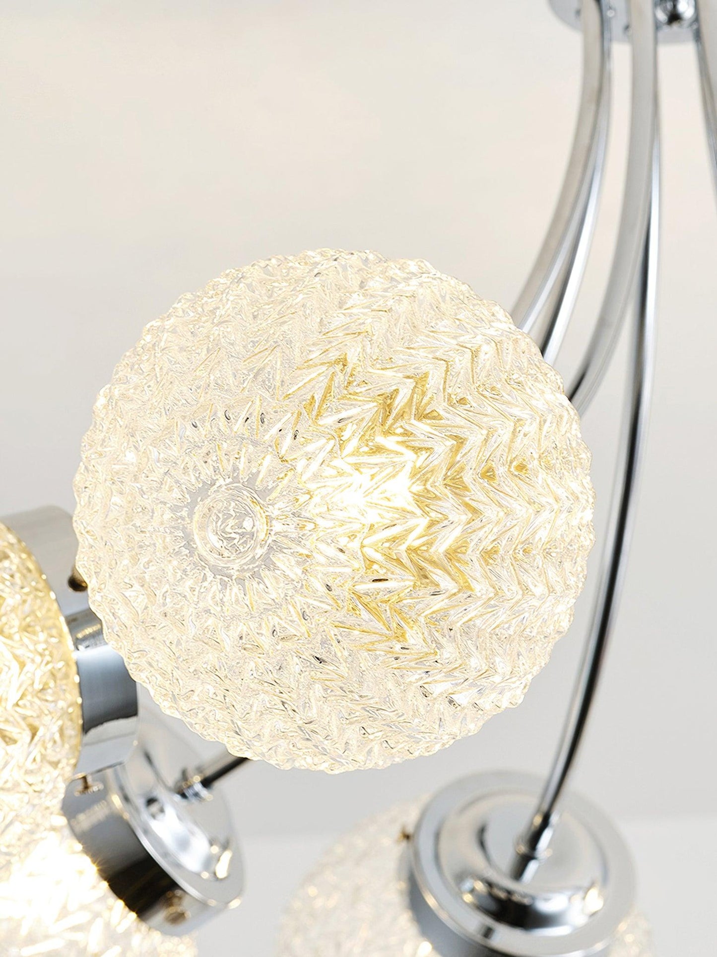 Carved Glass Ceiling Lamp