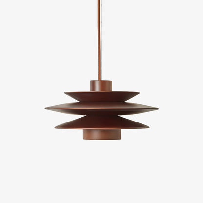 Cascade Wooden Disc Pendant Lamp