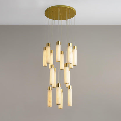 Celestial Alabaster Cascade Chandelier