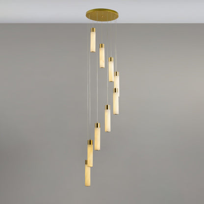 Celestial Alabaster Cascade Chandelier