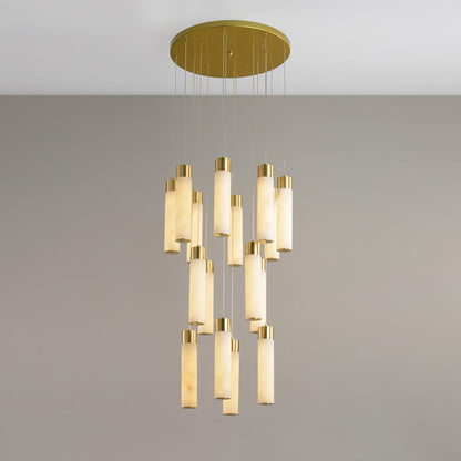 Celestial Alabaster Cascade Chandelier