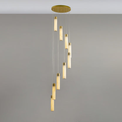 Celestial Alabaster Cascade Chandelier