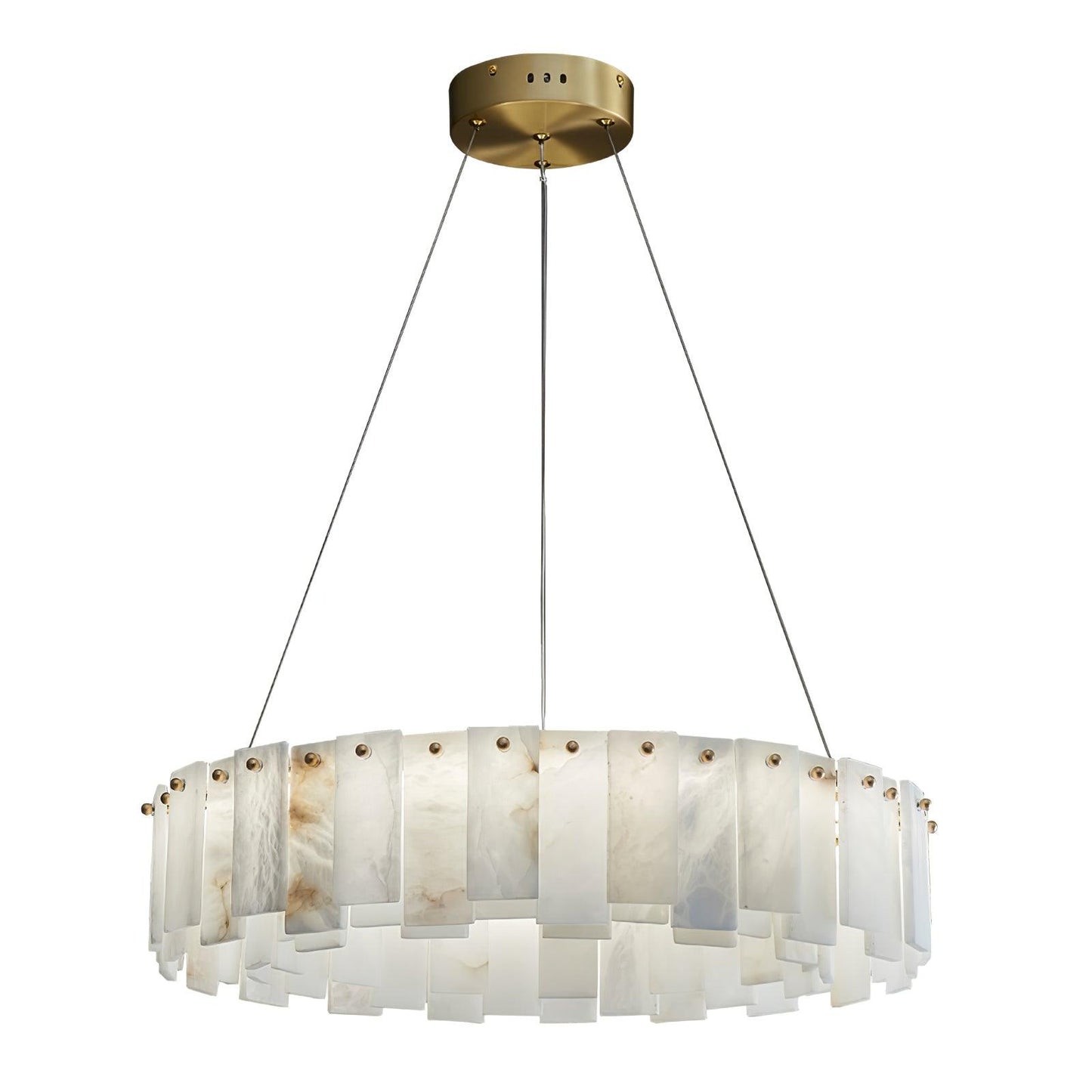 Celestial Alabaster Round Chandelier