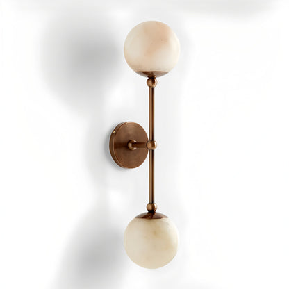 Celestial Double Alabaster Sconce