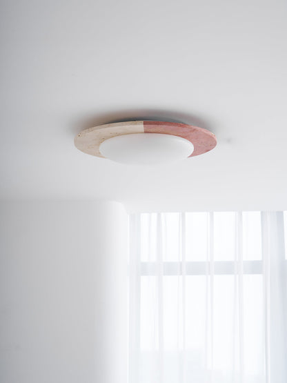 Celestial Travertine Ceiling Lamp