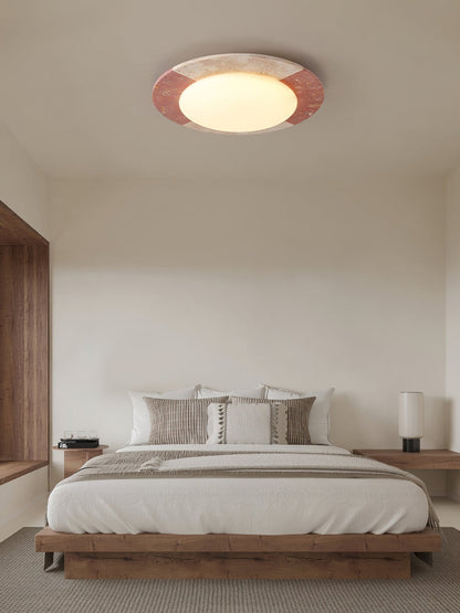 Celestial Travertine Ceiling Lamp