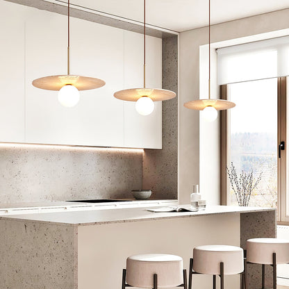Celestial Travertine Pendant Light
