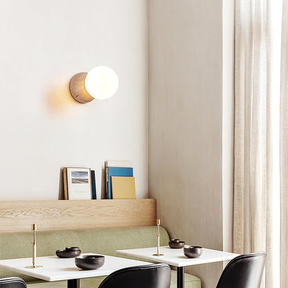Celestial Travertine Wall Sconce