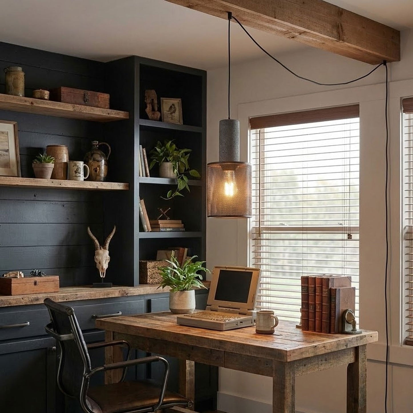 Cement Mesh Plug-in Pendant Lamp