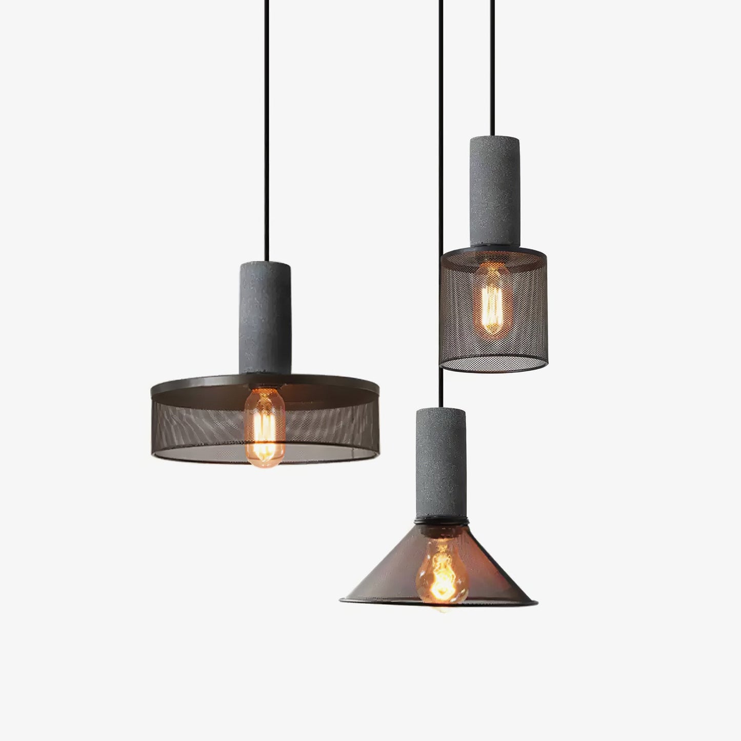 Cement Mesh Pendant Light