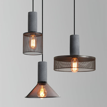 Cement Mesh Pendant Light