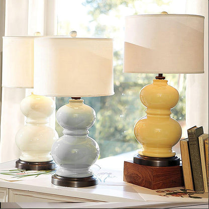 Ceramic Gourd Table Lamp