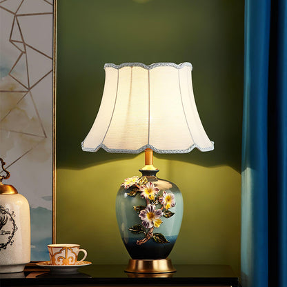 Ceramic Pattern Table Lamp