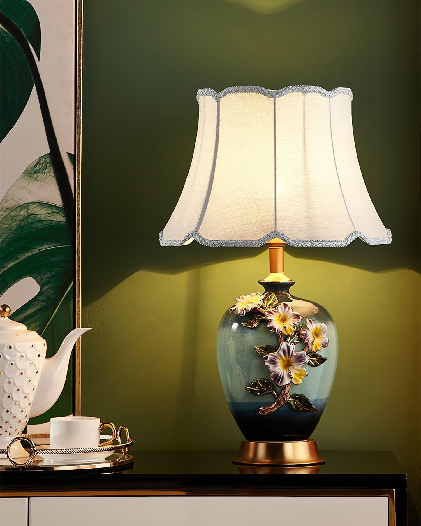 Ceramic Pattern Table Lamp