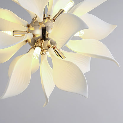 Ceramic Petals Blooming Chandelier