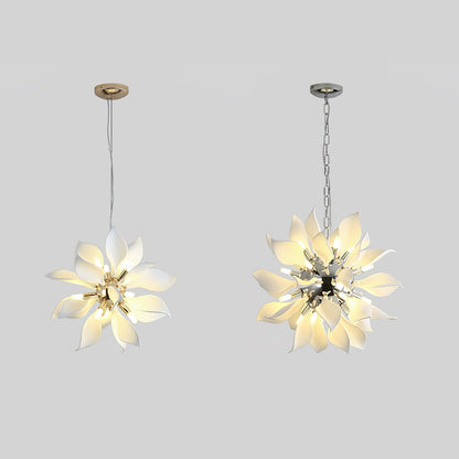 Ceramic Petals Blooming Chandelier