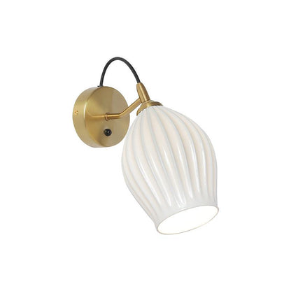 Ceramic Ribbed Wall light