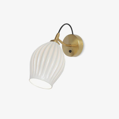 Ceramic Ribbed Wall light