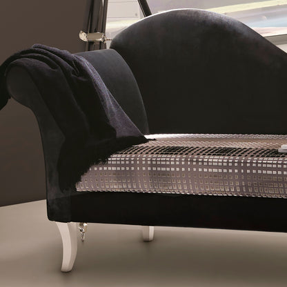 Modern Velvet Upholstered Chaise Longue