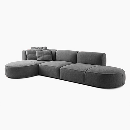 Curved Chaise Lounge Modular Sofa