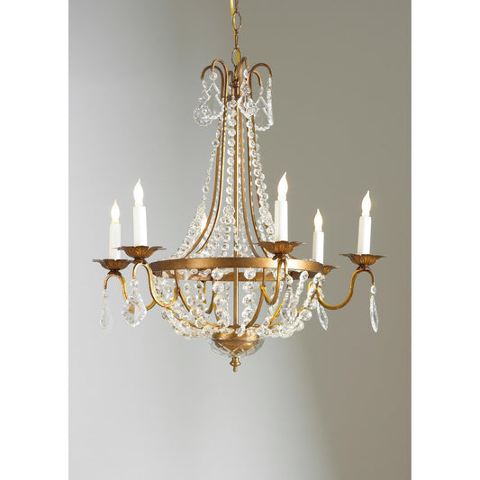 Chelsea House Empire 6 Light Chandelier Cp93191