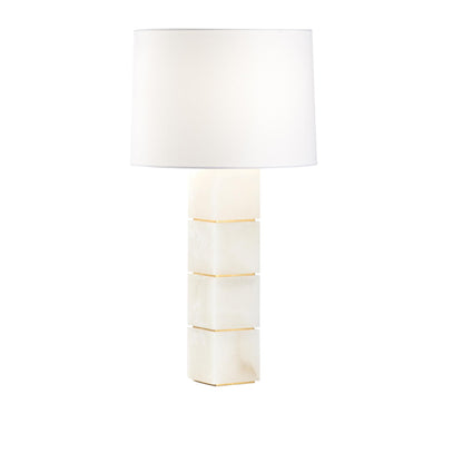 Chelsea House Elizabeth Wicker Stacked Alabaster 31 Inch Table Lamp Cp770707