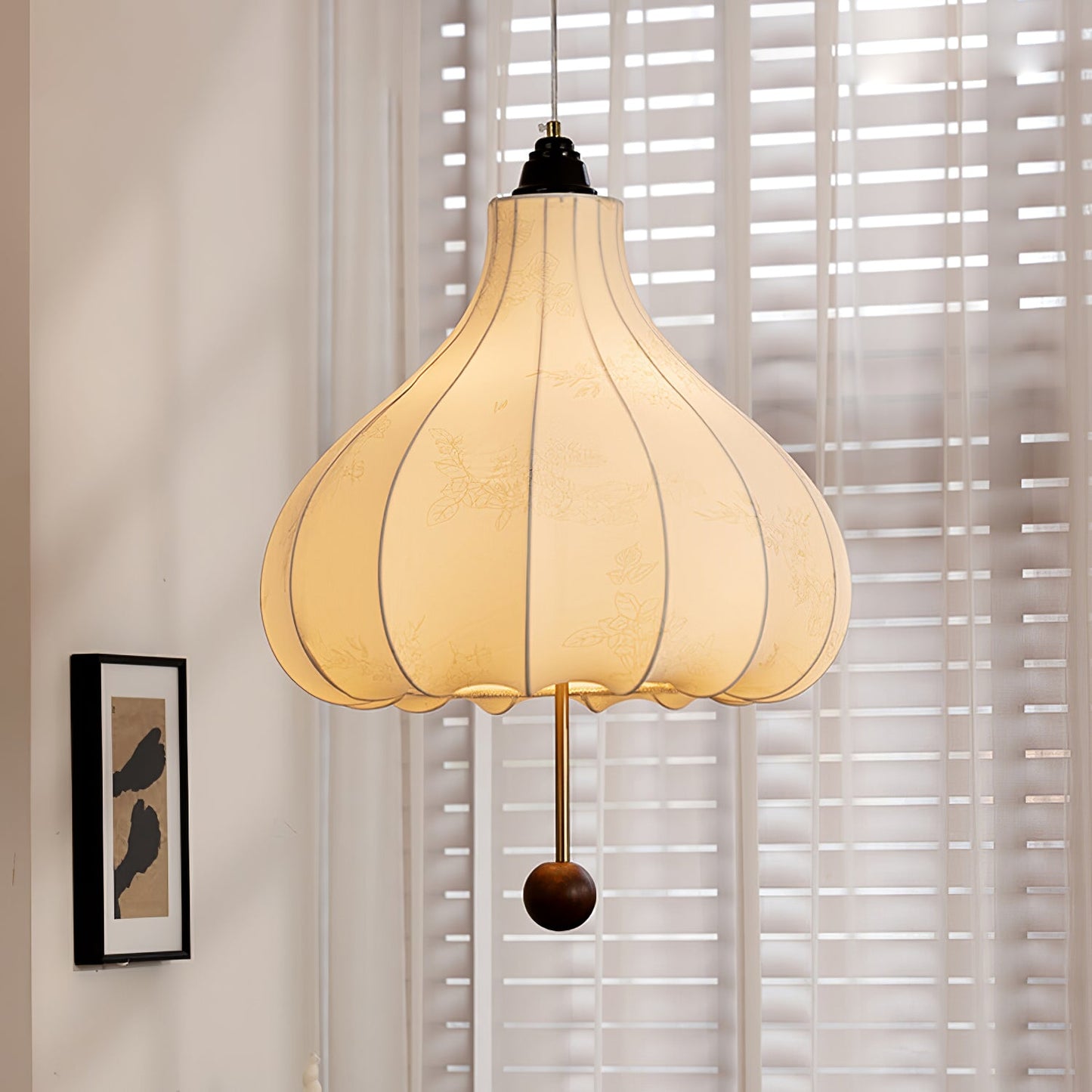 Chestnut Fabric Pendant Light